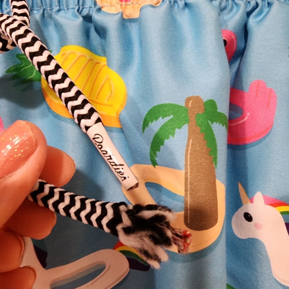 Boardies Apparel Swim Trunks Flamingos Unicorn Donuts Watermelon size Medium - Picture 4 of 8